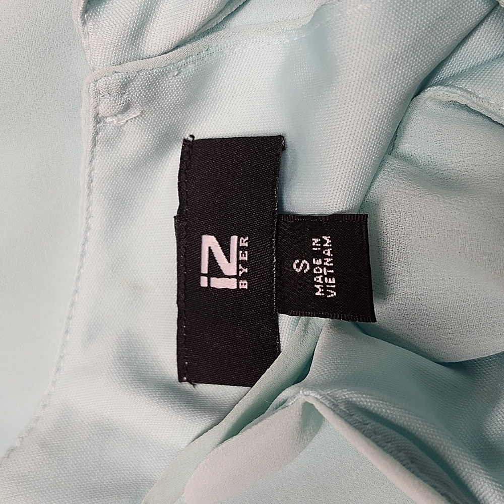 New IZ Byer Elegant Sea Green Sleeveless Mini A-Line Summer Dress Size Small - Picture 8 of 11